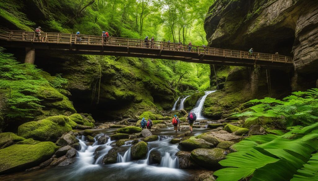 Hiking in Natural Falls State Park