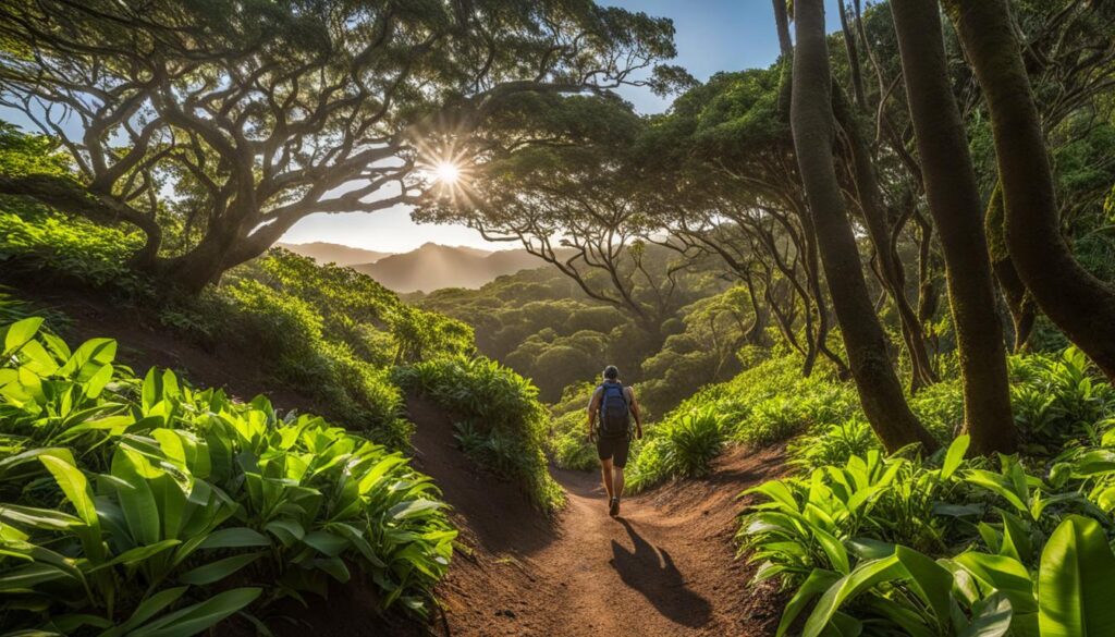 Hiking in PuaʻA KaʻA State Wayside Park