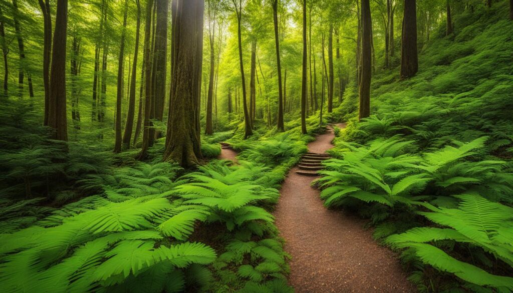 Hiking in the Lowell-Dracut-Tyngsboro State Forest