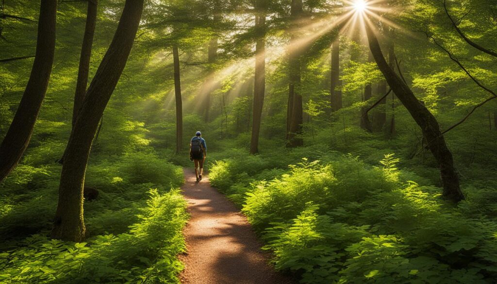 Hiking trails at Clear Lake State Park