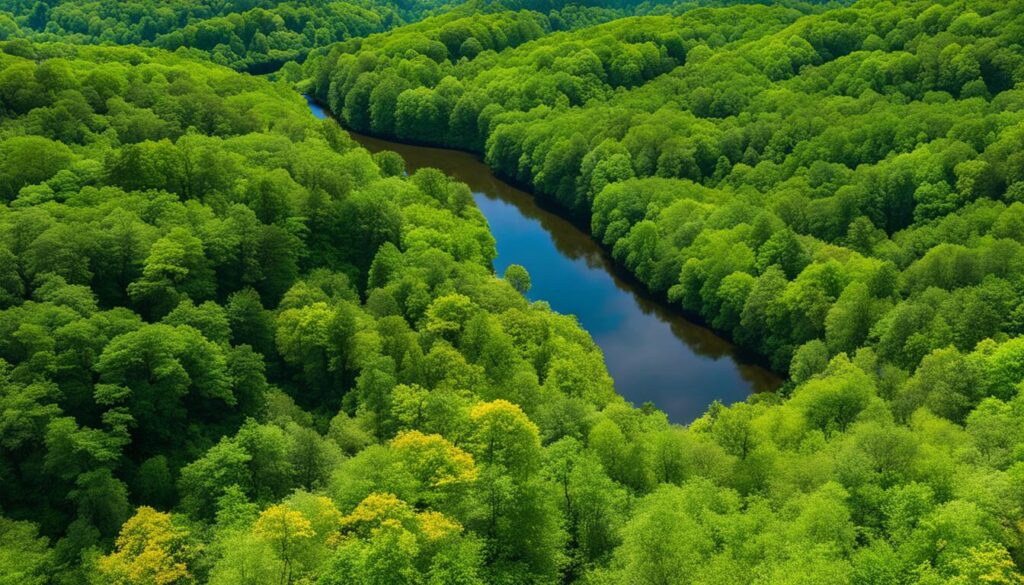 Hiking trails at New Glarus Woods State Park