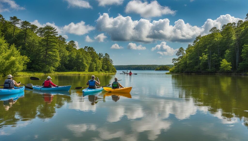 Outdoor activities at Holts Landing State Park