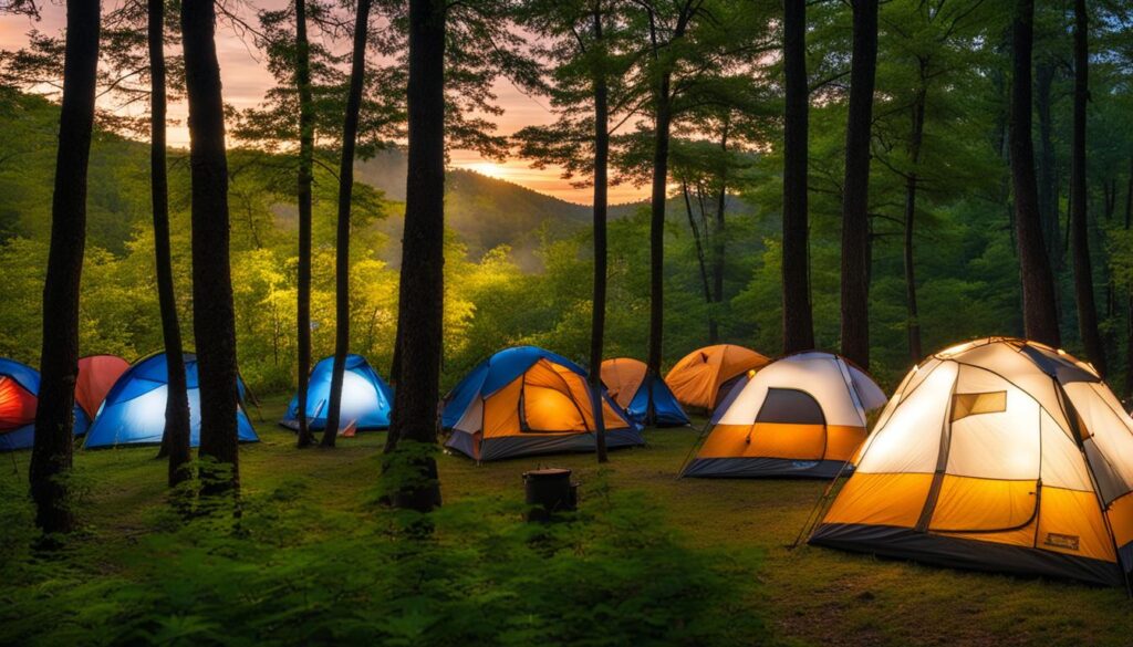 Outdoor camping facilities