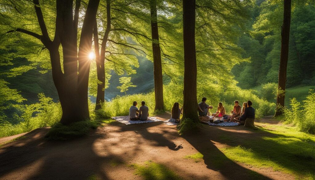 Picnic Spot at Underhill State Park