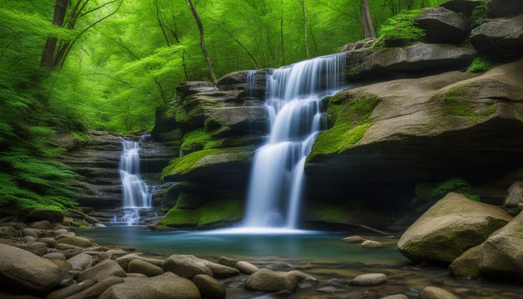 Pixley Falls State Park waterfall