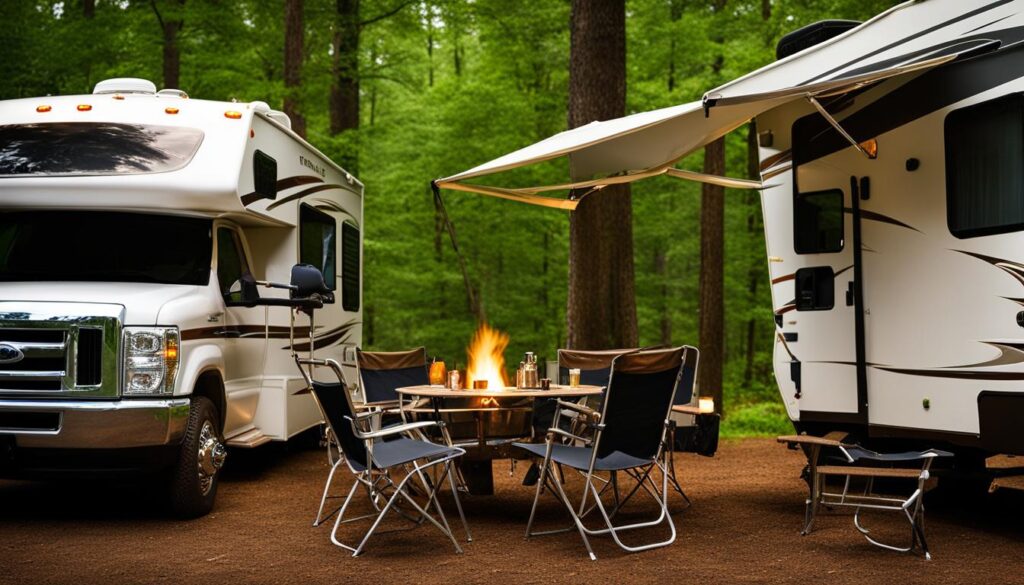 RV Camping at Rifle River State Recreation Area
