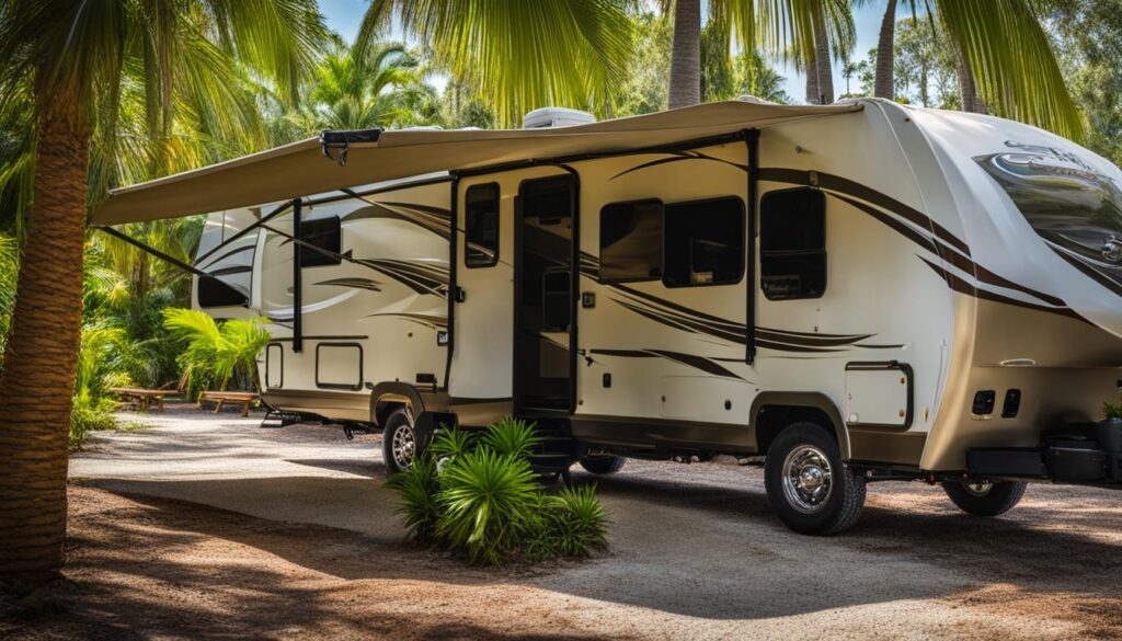 RV camping at Curry Hammock State Park