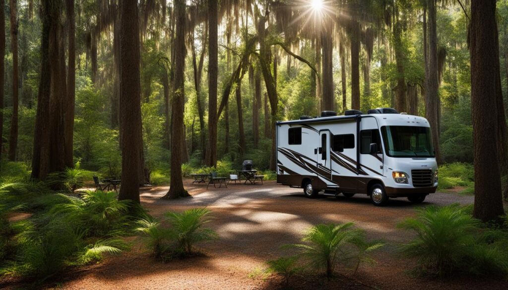 RV camping at Tchefuncte State Park