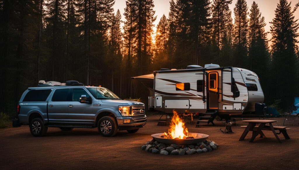 RV camping at Van Buren State Park