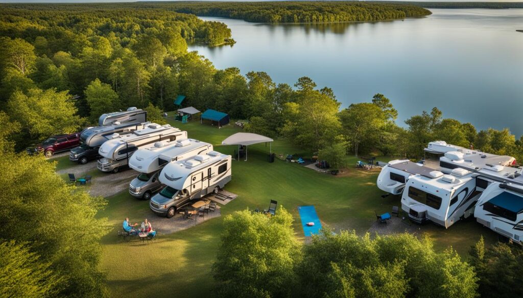 RV camping in Louisiana