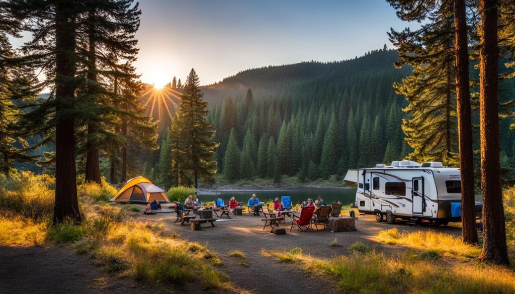 RV camping in Oregon