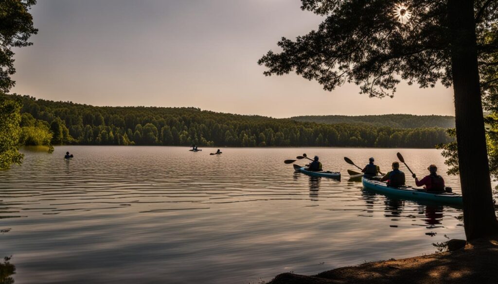 Recreation activities at Lake Dennison