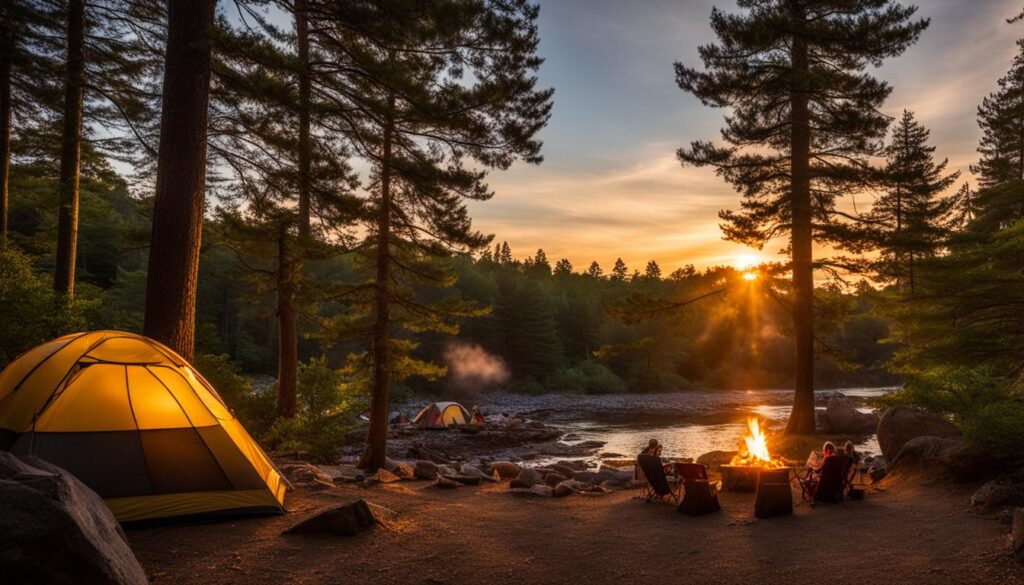 Rocky Arbor State Park Camping Grounds