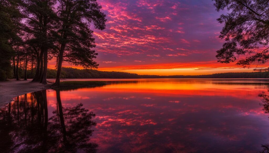 Scenic beauty at Four Mile Creek State Park