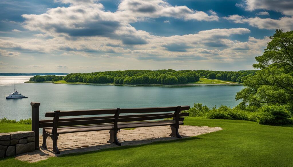 Scenic view of Fort Trumbull State Park