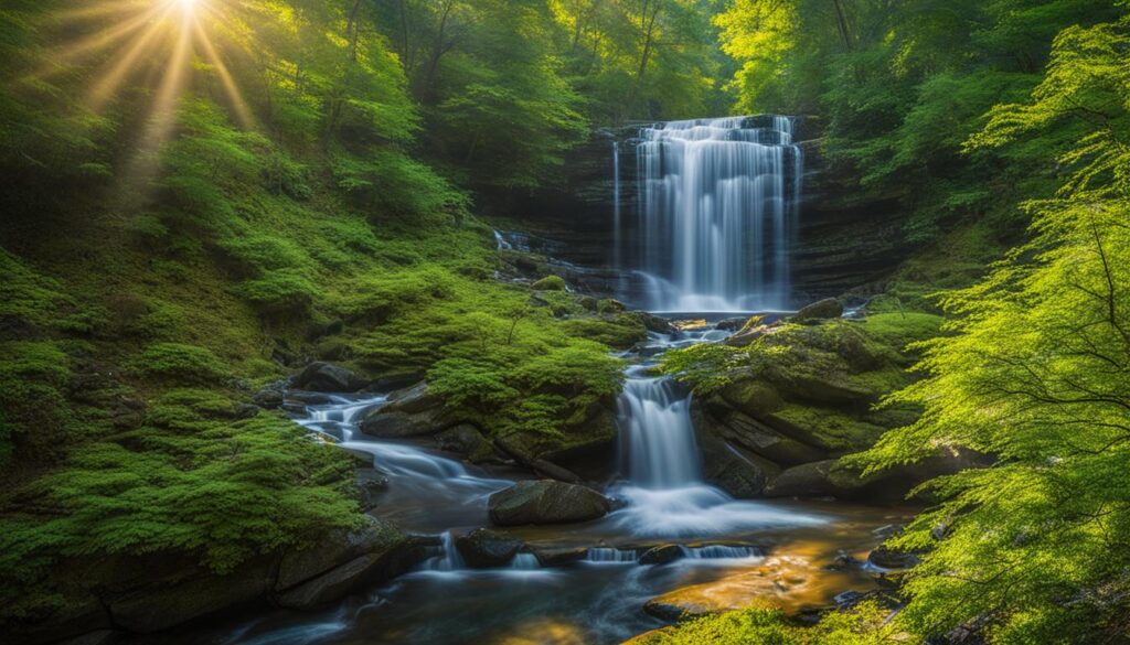 Scenic view of Pisgah View State Park