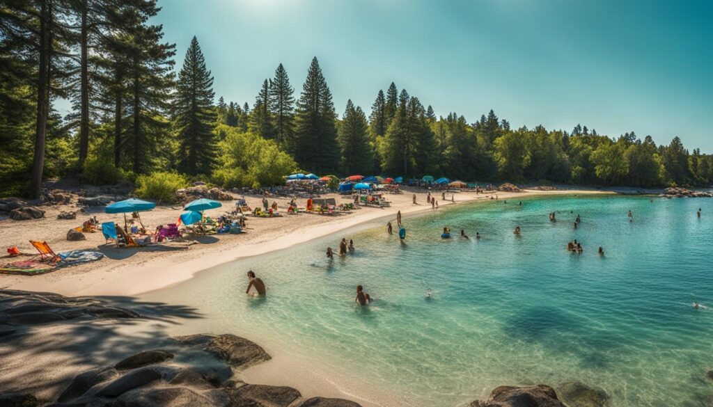 Swimming at Boulder Beach State Park