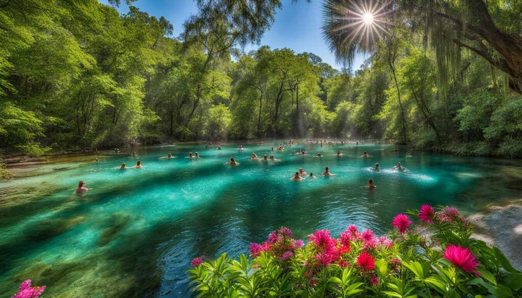 Swimming at Fanning Springs State Park