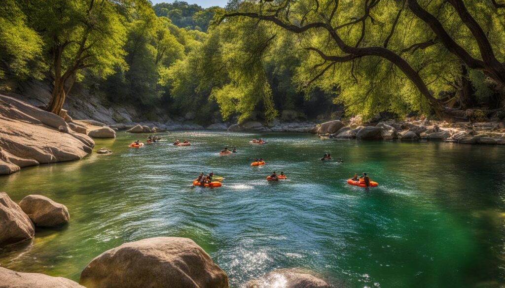 Swimming in Guadalupe River