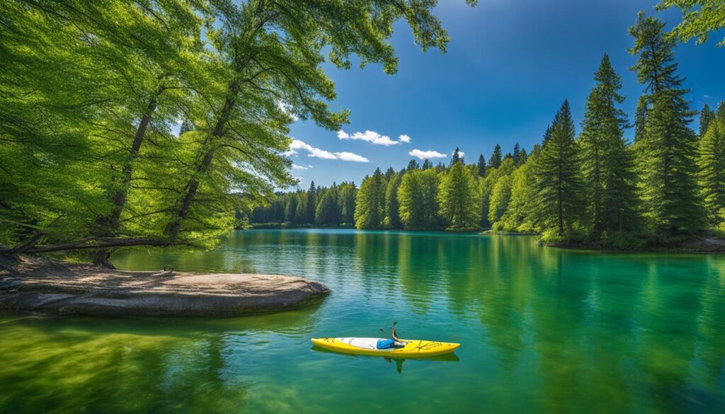 Water Activities at Island Lake State Recreation Area