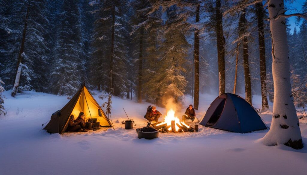 Winter Camping at Battle Ground Lake State Park
