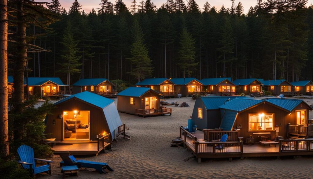 accommodations at Sunset Bay State Park