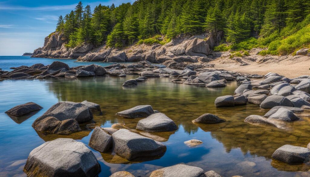 beachfront at Franklin Point State Park