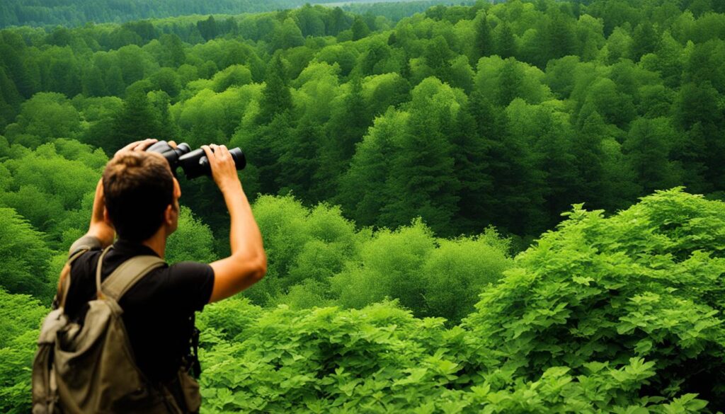 birdwatching at Fort Washington State Park