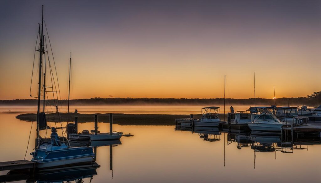 boat launch at Rockport State Recreation Area