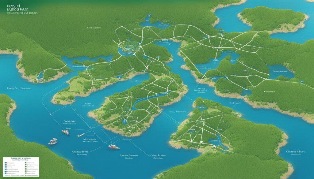 boston harbor islands map