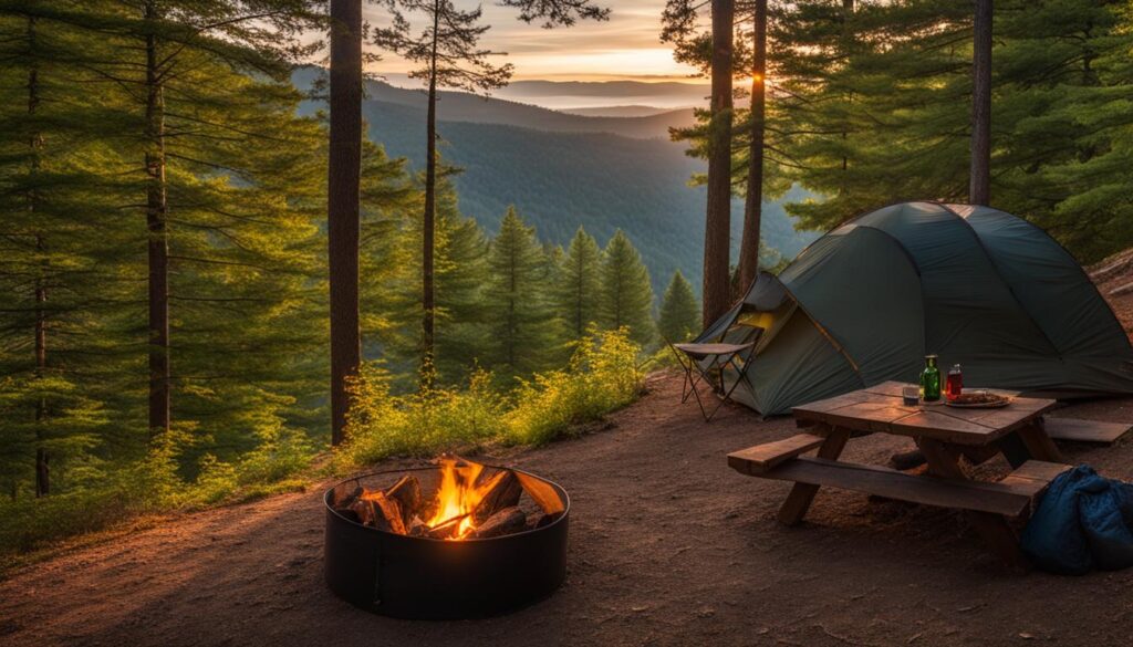 bradbury mountain state park camping image