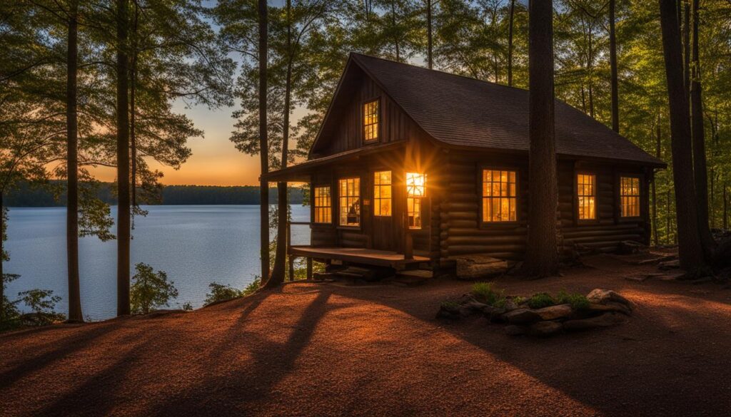 cabin at Lake Anna State Park