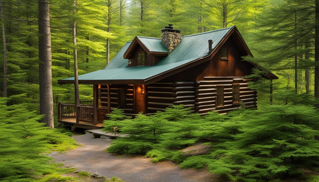cabins at Mohawk Trail State Forest