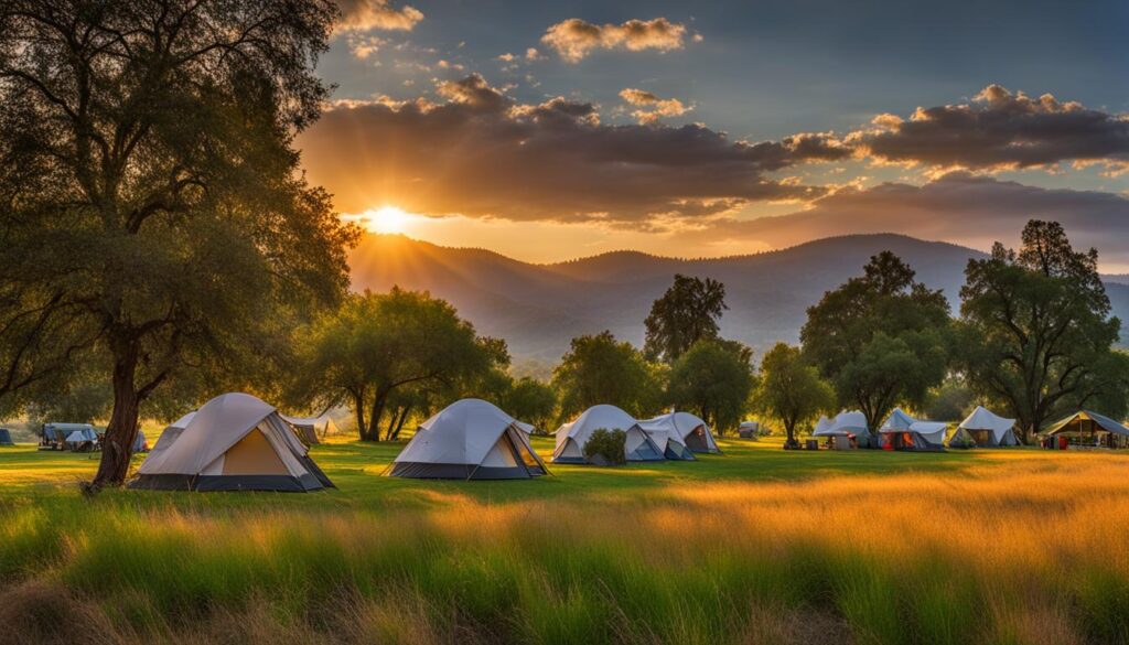 campground at Bidwell-Sacramento River State Park
