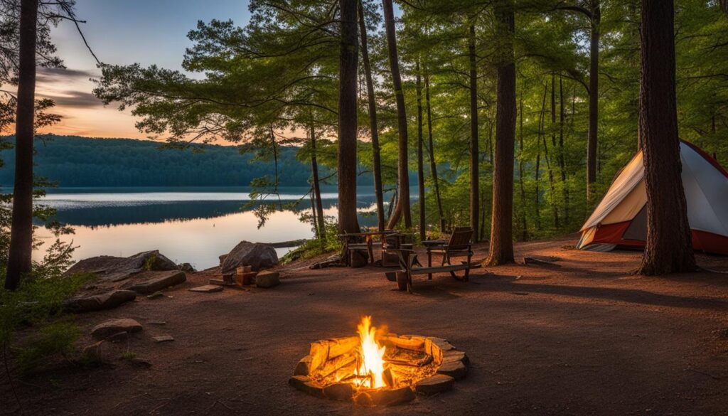 camping at Buckhorn State Park