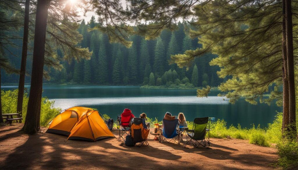 camping at Silver Lake State Park