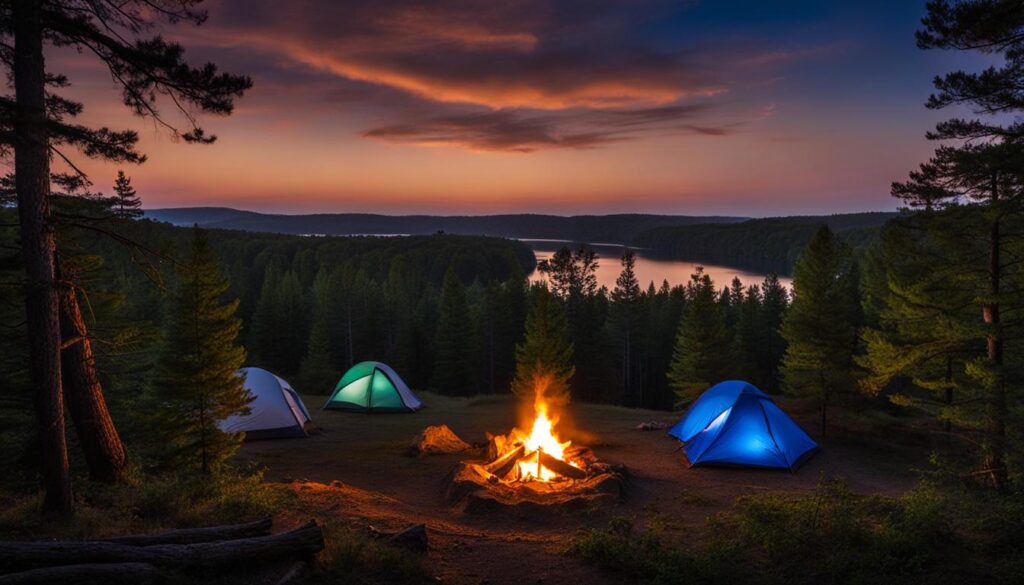 camping at Wallace State Park