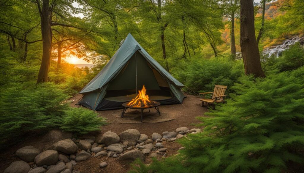 camping at arrow rock