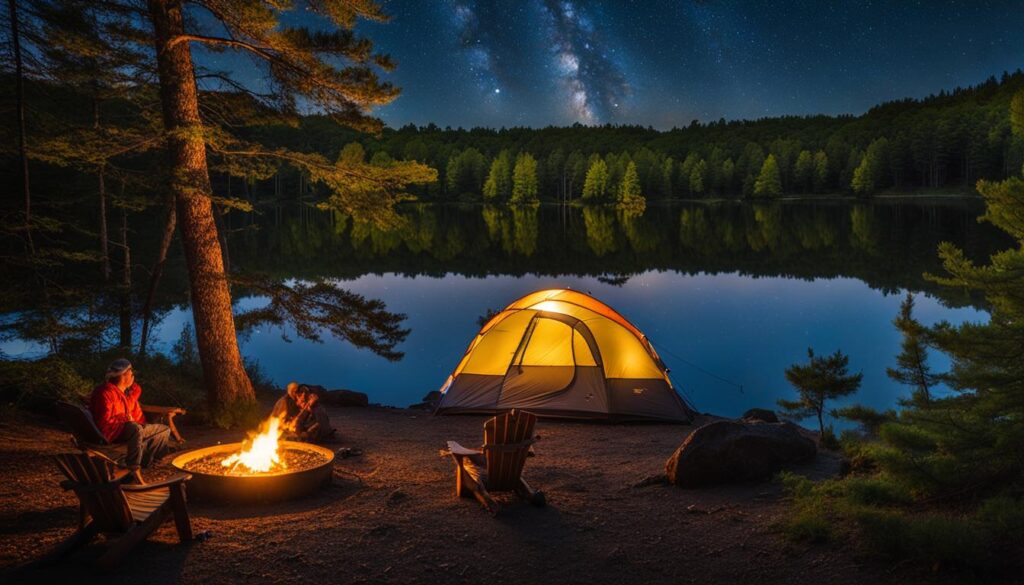 camping at fisherman's island state park