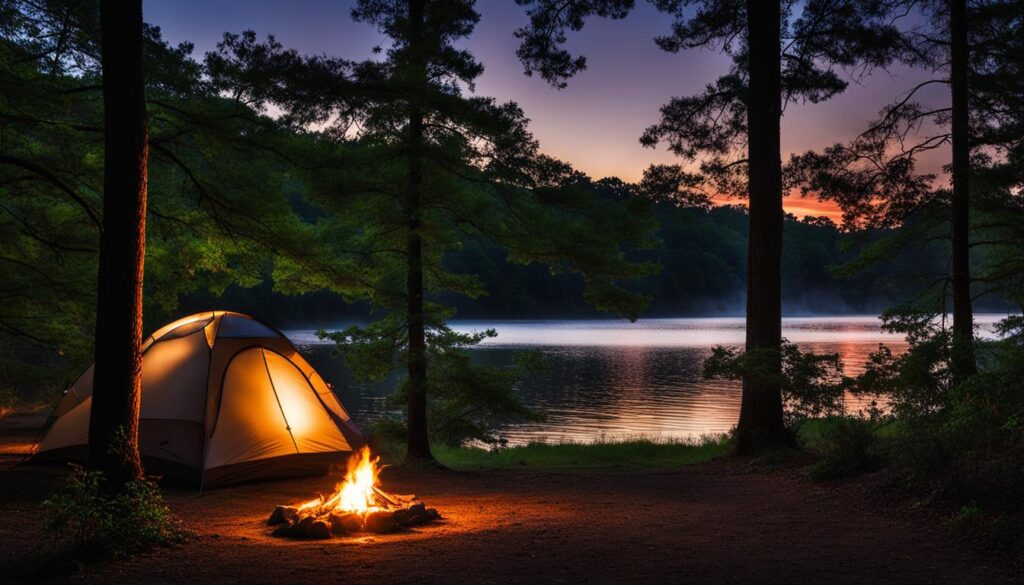 camping at lake eufaula state park
