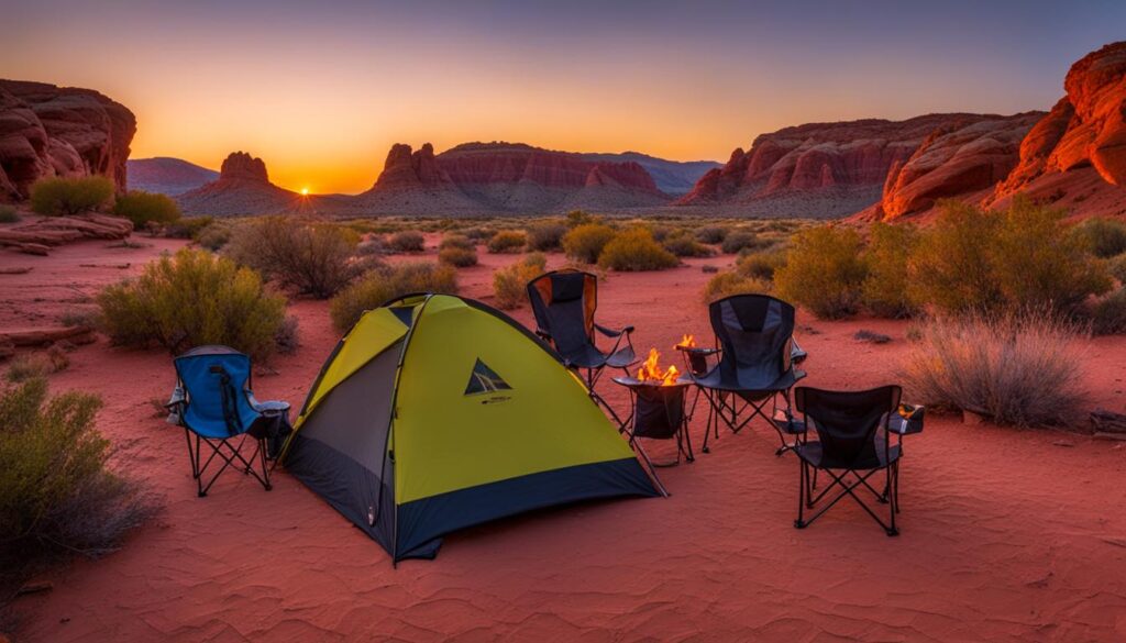 camping at sand hollow state park