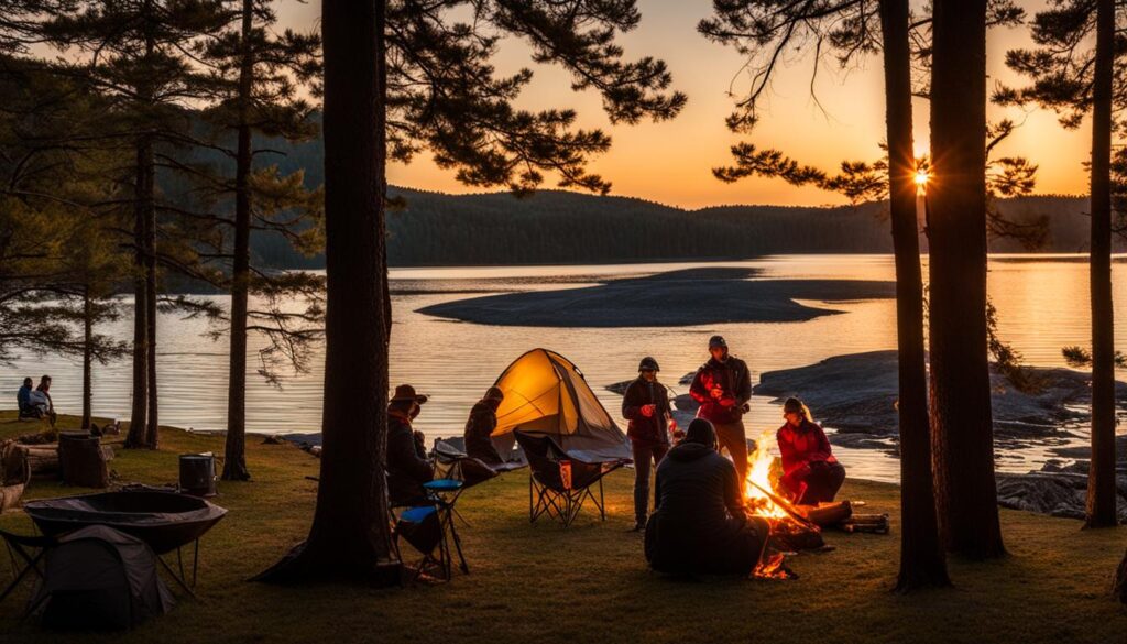 camping in Clear Lake State Park