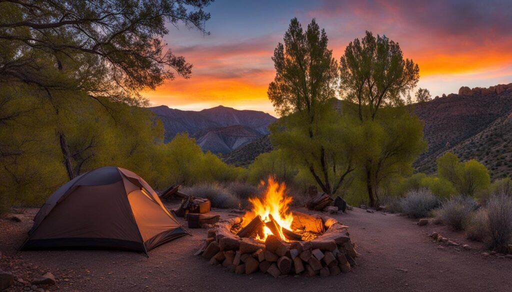 camping in Cottonwood Canyon State Park