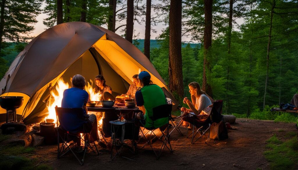 camping in Roaring River State Park