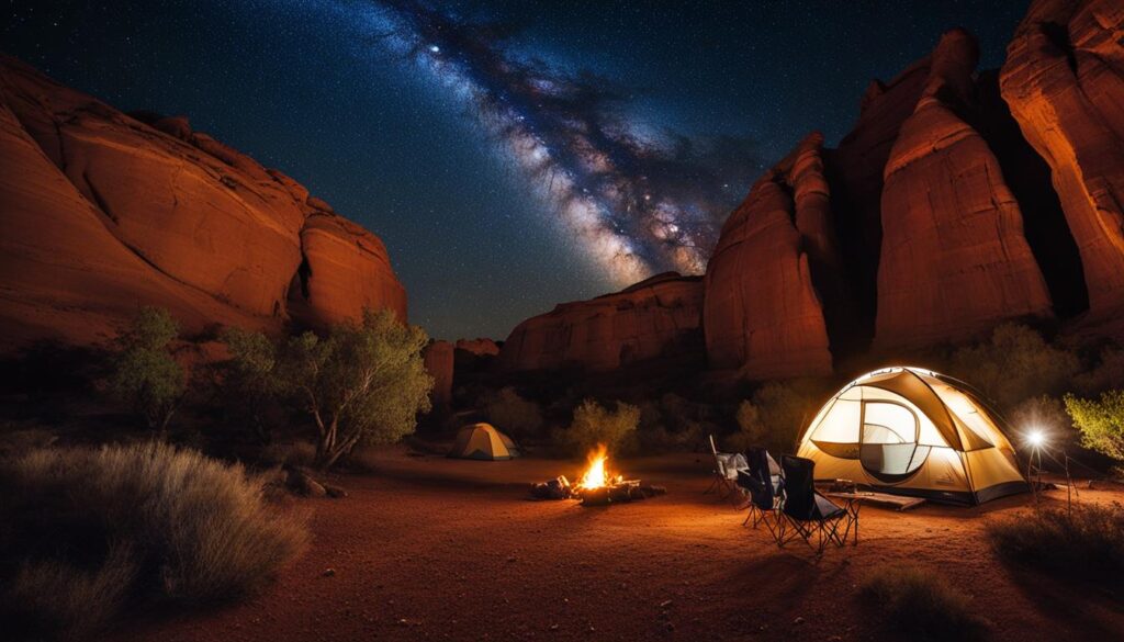 camping in Utah