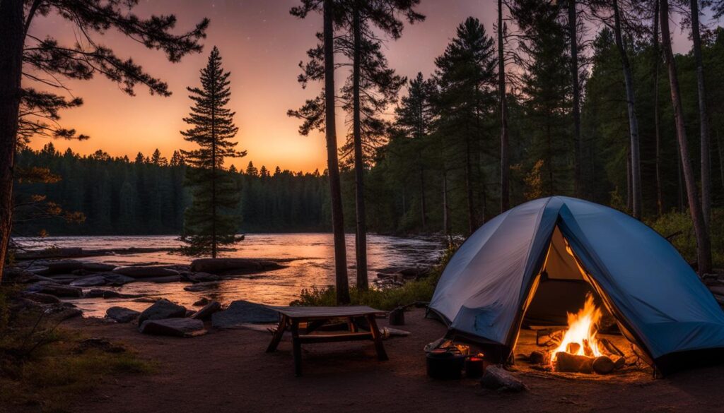 camping in Wisconsin