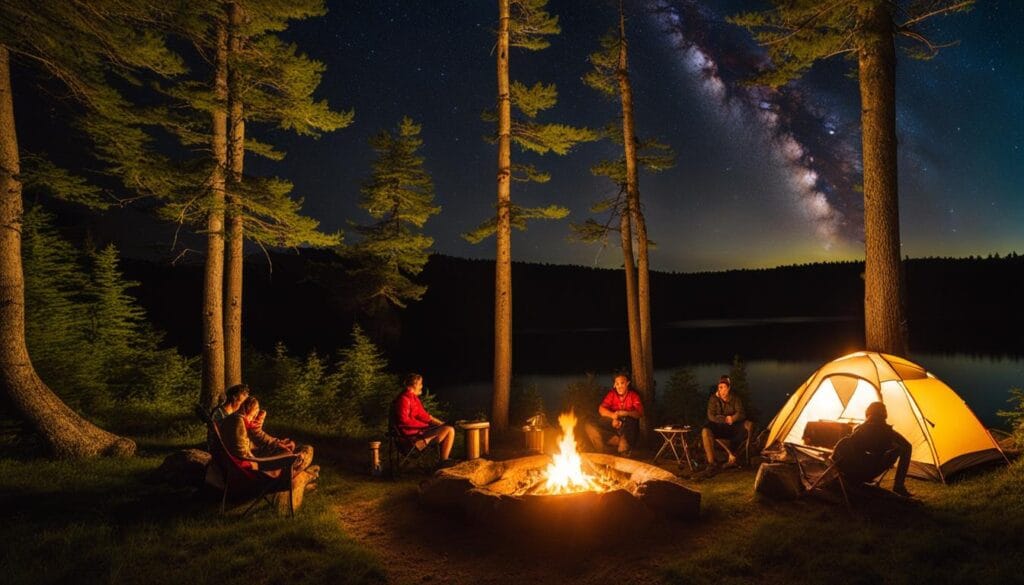 camping in grand traverse island