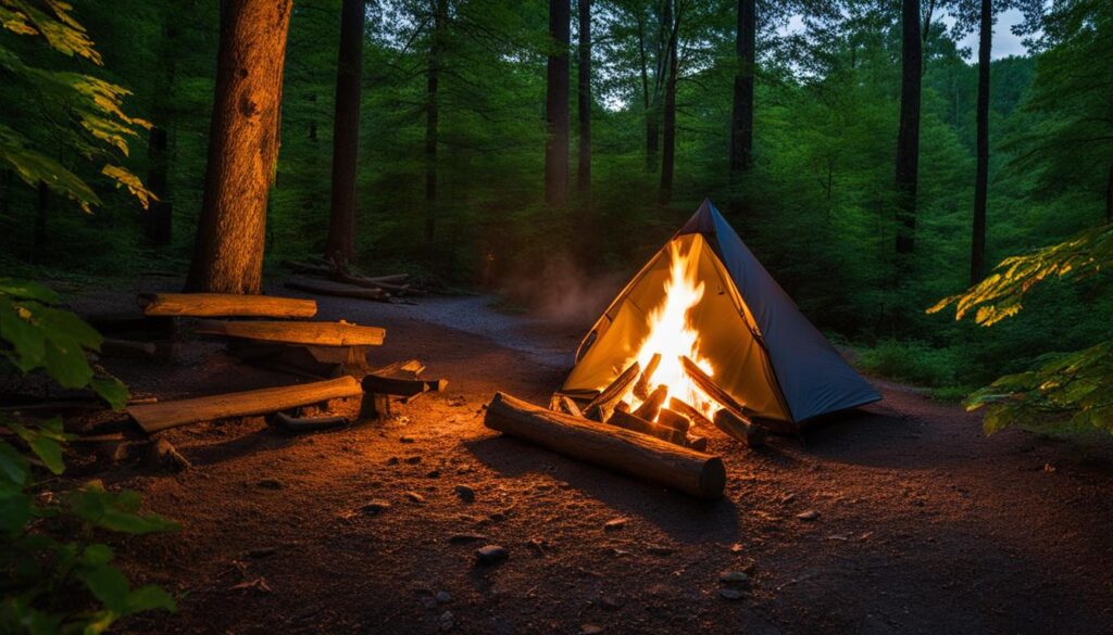 camping in linn run