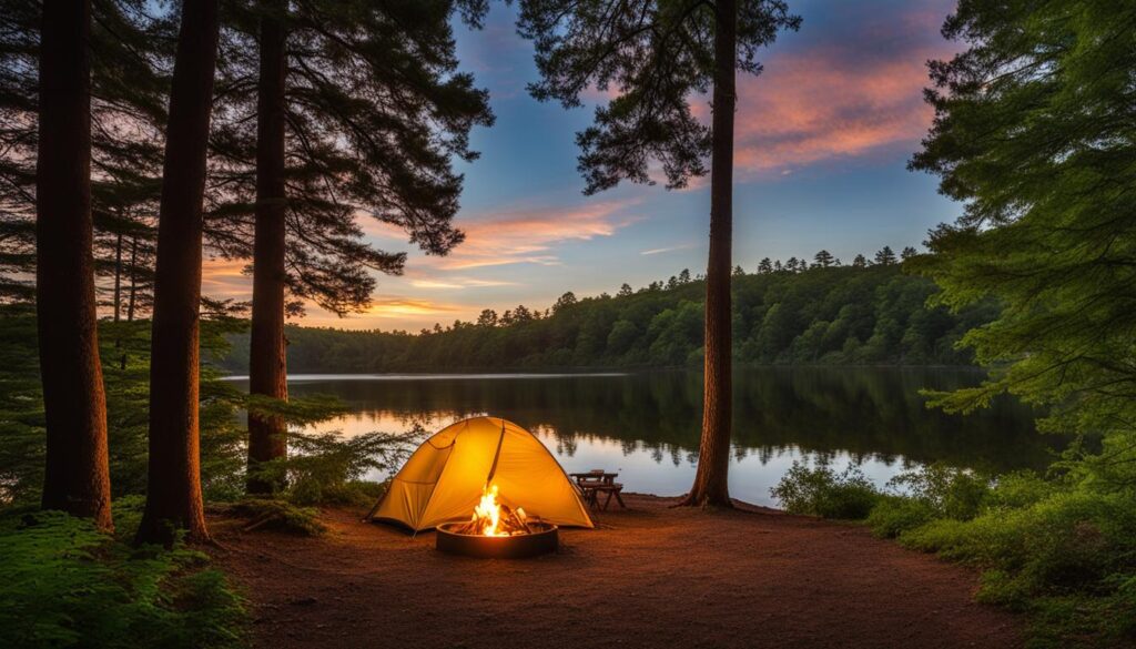 camping in paradise point state park
