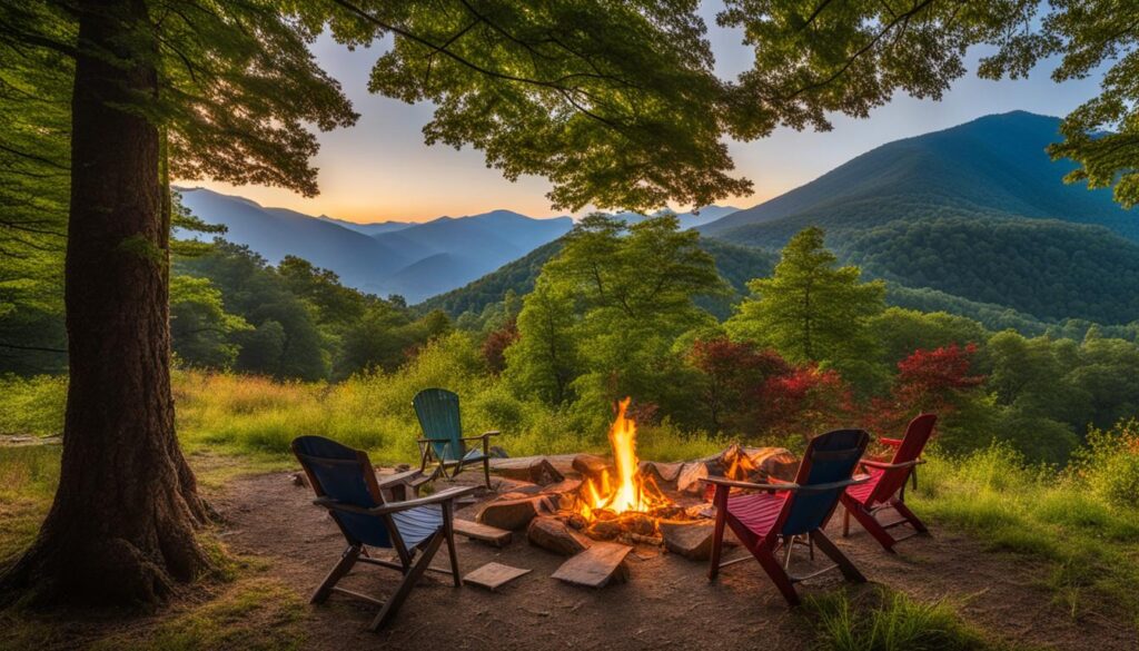 camping in the Blue Ridge Mountains